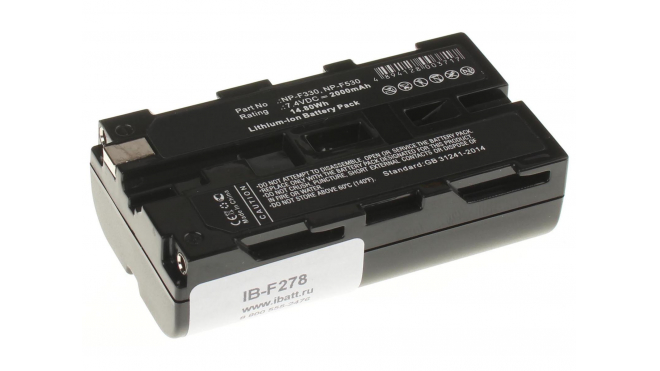 Аккумуляторная батарея NP-F570 для фотоаппаратов и видеокамер Sony. Артикул iB-F278.Емкость (mAh): 2000. Напряжение (V): 7,4