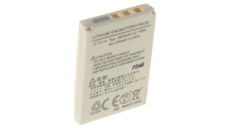 Аккумуляторная батарея 02491-0015-00 для фотоаппаратов и видеокамер PROSIO. Артикул iB-F181.Емкость (mAh): 600. Напряжение (V): 3,7