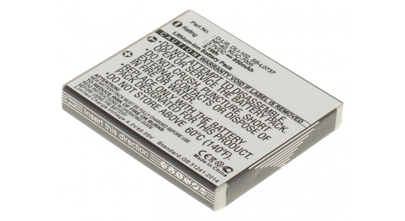 Аккумуляторная батарея iBatt iB-F391 для фотокамер и видеокамер BenQЕмкость (mAh): 850. Напряжение (V): 3,7