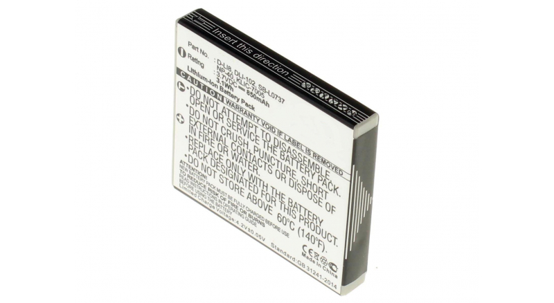 Аккумуляторная батарея NP-40 для фотоаппаратов и видеокамер TECHNIKA. Артикул iB-F391.Емкость (mAh): 850. Напряжение (V): 3,7