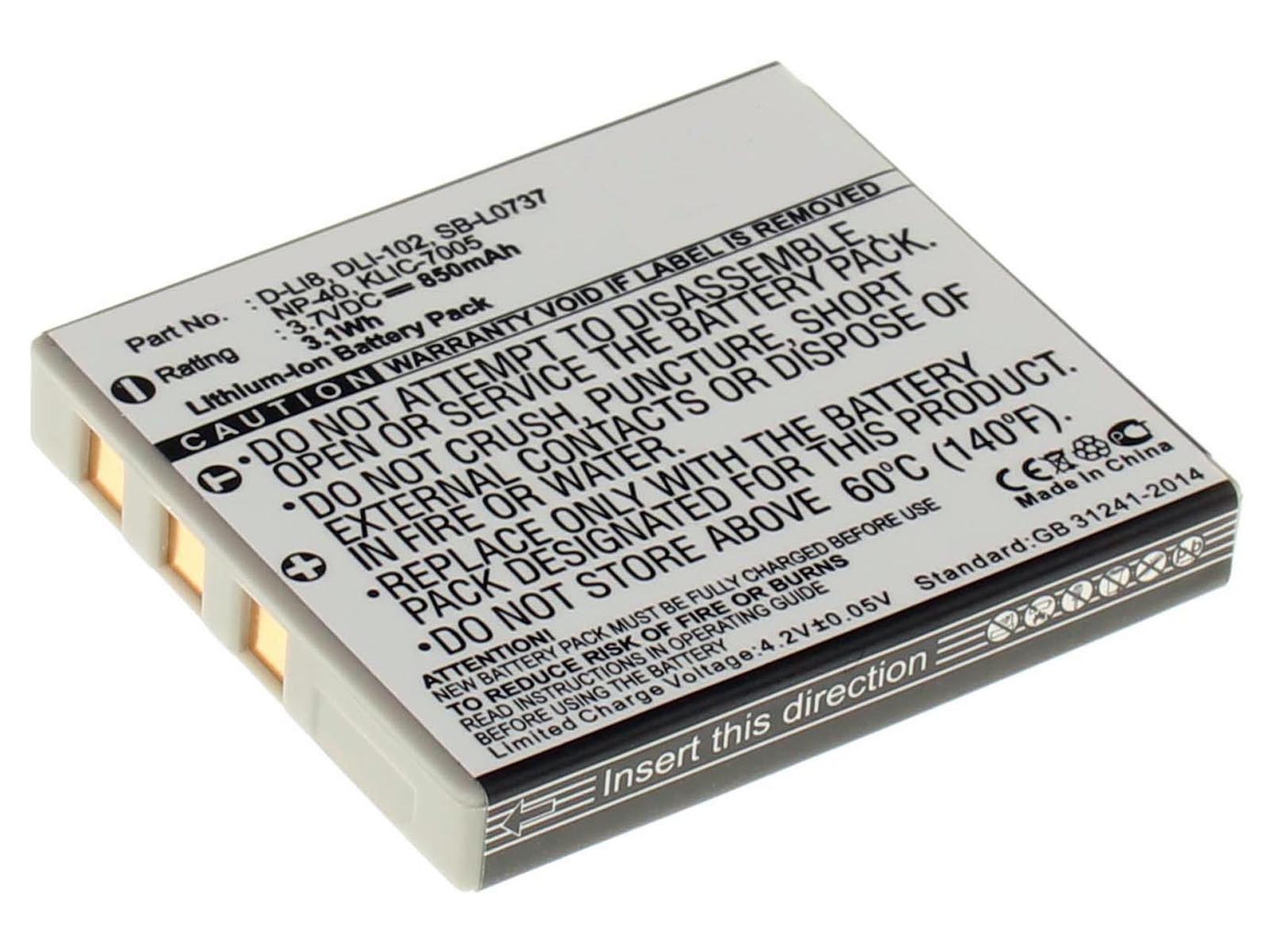 Аккумуляторная батарея D-Li85 для фотоаппаратов и видеокамер Praktica. Артикул iB-F391.Емкость (mAh): 850. Напряжение (V): 3,7