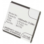 Аккумуляторная батарея для телефона, смартфона Sony Ericsson Xperia Acro SO-02C. Артикул iB-M346.Емкость (mAh): 1500. Напряжение (V): 3,7