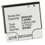 Аккумуляторная батарея для телефона, смартфона Sony Ericsson Vivaz (U5i Kurara). Артикул iB-M319.Емкость (mAh): 900. Напряжение (V): 3,7