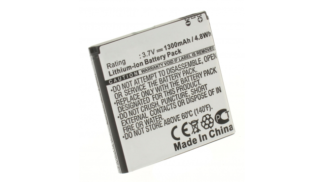 Аккумуляторная батарея iBatt iB-M450 для телефонов, смартфонов DellЕмкость (mAh): 1300. Напряжение (V): 3,7