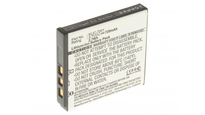 Аккумуляторная батарея DLI-213 для фотоаппаратов и видеокамер Rich. Артикул iB-F179.Емкость (mAh): 720. Напряжение (V): 3,7