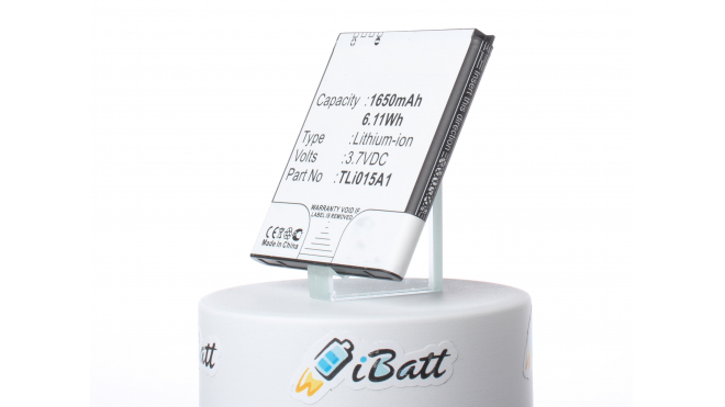 Аккумуляторная батарея iBatt iB-M730 для телефонов, смартфонов VodafoneЕмкость (mAh): 1650. Напряжение (V): 3,7