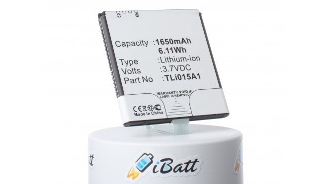 Аккумуляторная батарея iBatt iB-M730 для телефонов, смартфонов VodafoneЕмкость (mAh): 1650. Напряжение (V): 3,7