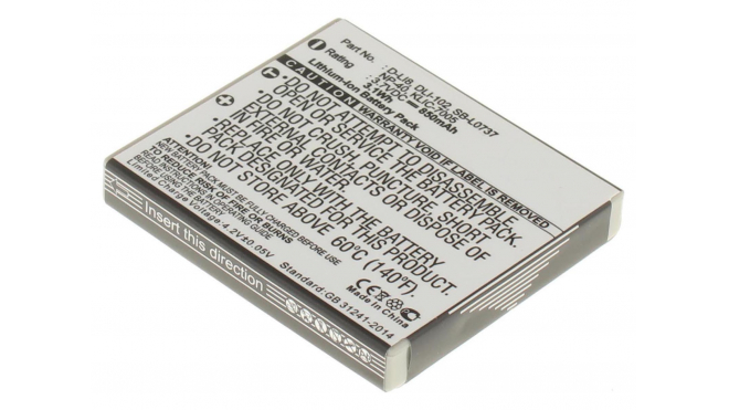 Аккумуляторная батарея NP-40 для фотоаппаратов и видеокамер Ricoh. Артикул iB-F391.Емкость (mAh): 850. Напряжение (V): 3,7