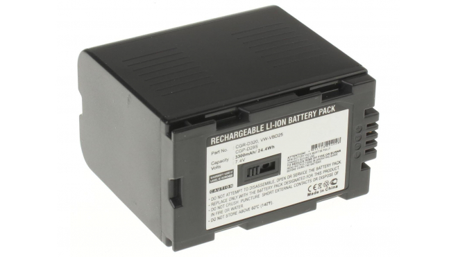 Аккумуляторная батарея DZ-BP16 для фотоаппаратов и видеокамер Panasonic. Артикул iB-F316.Емкость (mAh): 3300. Напряжение (V): 7,4