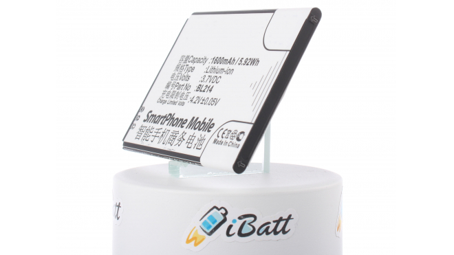 Аккумуляторная батарея iBatt iB-M672 для телефонов, смартфонов LenovoЕмкость (mAh): 1600. Напряжение (V): 3,7