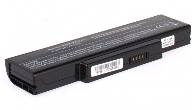 Аккумуляторная батарея для ноутбука Asus A73. Артикул 11-1158.Емкость (mAh): 4400. Напряжение (V): 10,8