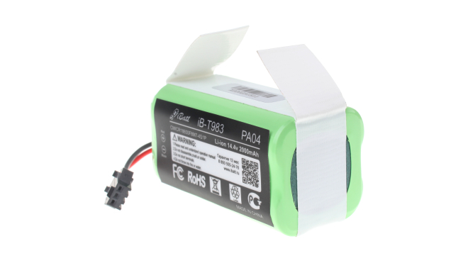 Аккумуляторная батарея iBatt iB-T983 для пылесосов EufyЕмкость (mAh): 2000. Напряжение (V): 14,4