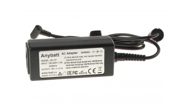 Блок питания (адаптер питания) для ноутбука Asus Eee PC X101CH Black. Артикул 22-101. Напряжение (V): 19
