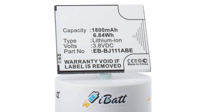 Аккумуляторная батарея iBatt iB-M2730 для телефонов, смартфонов SamsungЕмкость (mAh): 1800. Напряжение (V): 3,8