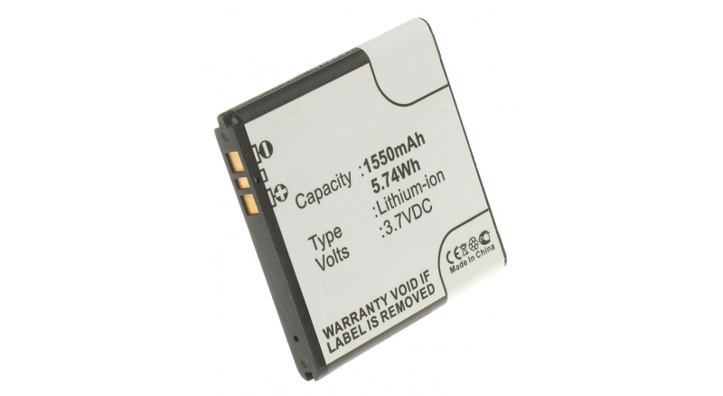 Аккумуляторная батарея для телефона, смартфона Sony Ericsson Azusa. Артикул iB-M358.Емкость (mAh): 1550. Напряжение (V): 3,7