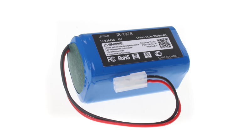 Аккумуляторная батарея iBatt iB-T978 для пылесосов PanasonicЕмкость (mAh): 2500. Напряжение (V): 14,4