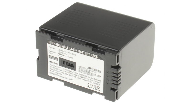 Аккумуляторная батарея DZ-BP14 для фотоаппаратов и видеокамер Panasonic. Артикул iB-F316.Емкость (mAh): 3300. Напряжение (V): 7,4