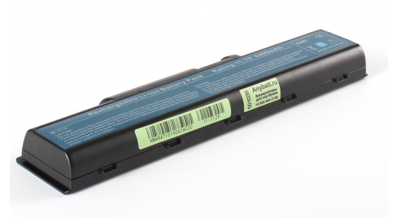 Аккумуляторная батарея для ноутбука Acer Aspire 5542NWXMi. Артикул 11-1129.Емкость (mAh): 4400. Напряжение (V): 11,1