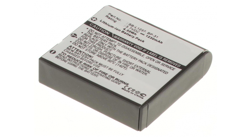 Аккумуляторная батарея iBatt iB-F255 для фотокамер и видеокамер SigmaЕмкость (mAh): 1230. Напряжение (V): 3,7