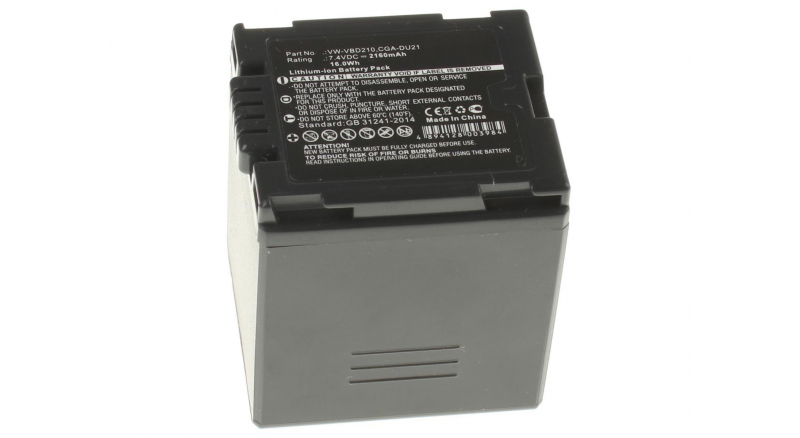Аккумуляторная батарея DZ-BP07S для фотоаппаратов и видеокамер Panasonic. Артикул iB-F314.Емкость (mAh): 2160. Напряжение (V): 7,4