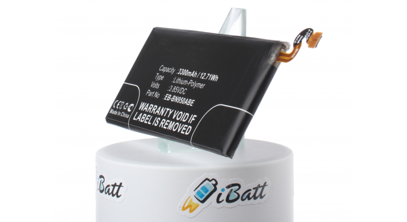 Аккумуляторная батарея EB-BN950ABE для телефонов, смартфонов Samsung. Артикул iB-M2740.Емкость (mAh): 3300. Напряжение (V): 3,85