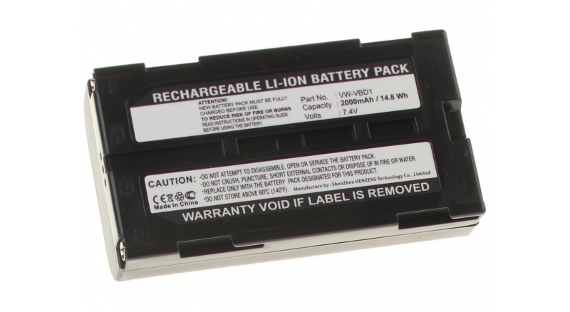 Аккумуляторная батарея CGR-B/814 для фотоаппаратов и видеокамер Rca. Артикул iB-F367.Емкость (mAh): 2000. Напряжение (V): 7,4