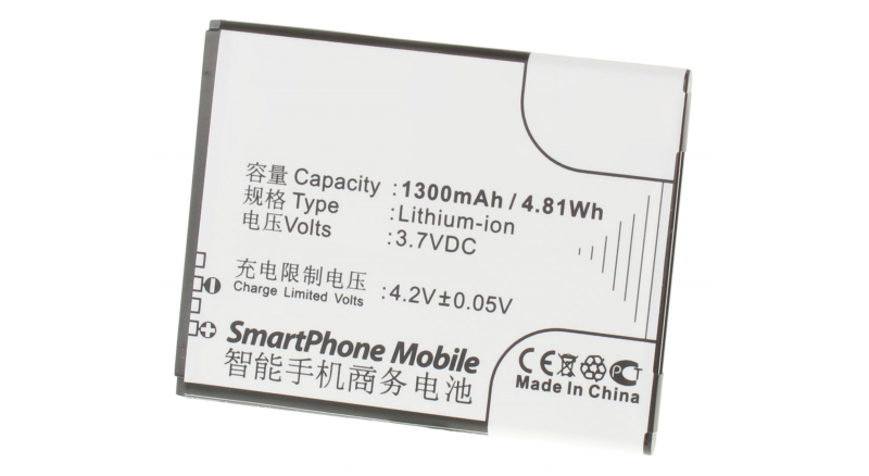Аккумуляторная батарея iBatt iB-M584 для телефонов, смартфонов МТСЕмкость (mAh): 1300. Напряжение (V): 3,7
