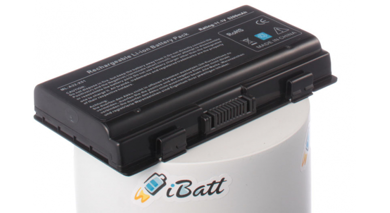Аккумуляторная батарея для ноутбука Asus X51L. Артикул iB-A182H.Емкость (mAh): 5200. Напряжение (V): 11,1