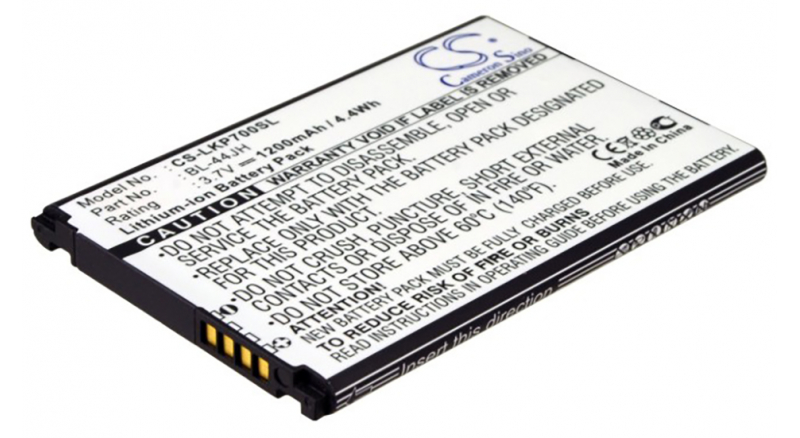 Аккумуляторная батарея iBatt iB-M1072 для телефонов, смартфонов LGЕмкость (mAh): 1200. Напряжение (V): 3,7