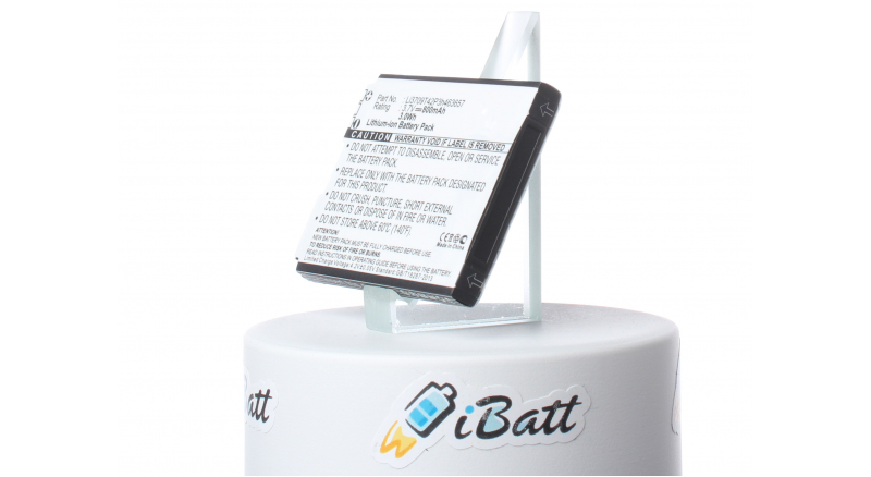 Аккумуляторная батарея iBatt iB-M686 для телефонов, смартфонов ZTEЕмкость (mAh): 800. Напряжение (V): 3,7