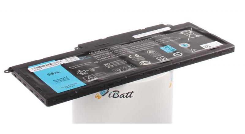 Аккумуляторная батарея CS-DEP773NB для ноутбуков Dell. Артикул iB-A929.Емкость (mAh): 3900. Напряжение (V): 14,8
