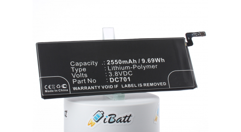 Аккумуляторная батарея DC701 для телефонов, смартфонов Smartisan. Артикул iB-M2859.Емкость (mAh): 2550. Напряжение (V): 3,8