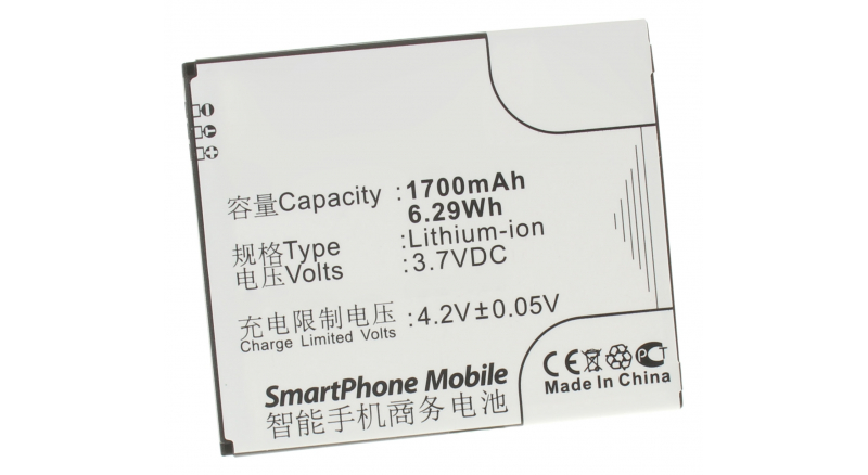 Аккумуляторная батарея iBatt iB-M618 для телефонов, смартфонов GigabyteЕмкость (mAh): 1700. Напряжение (V): 3,7