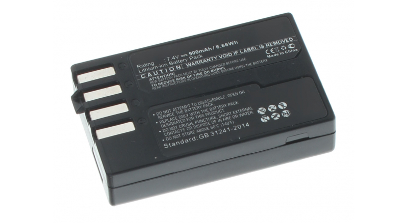 Аккумуляторная батарея D-Li109 для фотоаппаратов и видеокамер Pentax. Артикул iB-F402.Емкость (mAh): 900. Напряжение (V): 7,4
