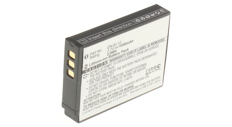 Аккумуляторная батарея iBatt iB-F196 для фотокамер и видеокамер NikonЕмкость (mAh): 1050. Напряжение (V): 3,7