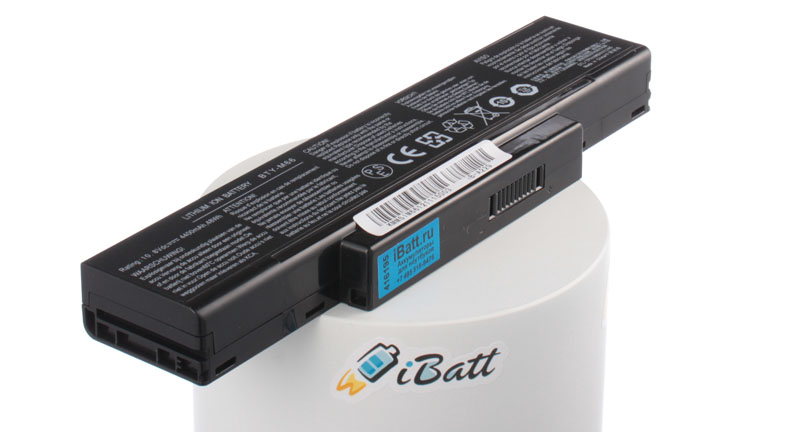 Аккумуляторная батарея BTY-M68 для ноутбуков Quanta. Артикул iB-A229.Емкость (mAh): 4400. Напряжение (V): 11,1