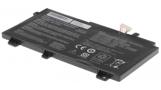 Аккумуляторная батарея B31N1726 для ноутбуков Asus. Артикул iB-A1645.Емкость (mAh): 3900. Напряжение (V): 11,4