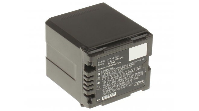 Аккумуляторные батареи для фотоаппаратов и видеокамер Panasonic VDR-D230Емкость (mAh): 2640. Напряжение (V): 7,4