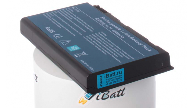 Аккумуляторная батарея для ноутбука Acer TravelMate 5512LMi. Артикул iB-A118H.Емкость (mAh): 5200. Напряжение (V): 11,1