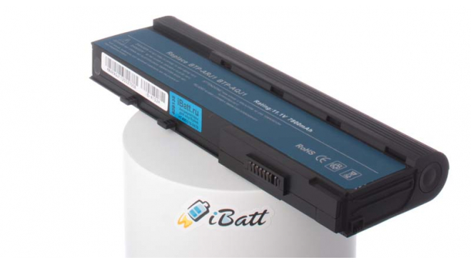 Аккумуляторная батарея BTP-ASJ1 для ноутбуков eMachines. Артикул iB-A152H.Емкость (mAh): 7800. Напряжение (V): 11,1