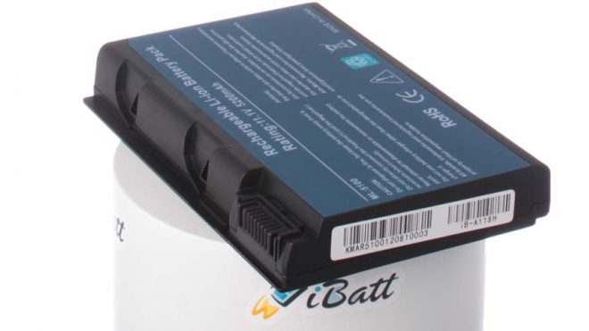 Аккумуляторная батарея для ноутбука Acer Aspire 5613WLMi. Артикул iB-A118H.Емкость (mAh): 5200. Напряжение (V): 11,1