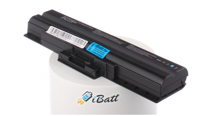 Аккумуляторная батарея для ноутбука Sony VAIO VGN-AW31S/B. Артикул iB-A583X.Емкость (mAh): 5800. Напряжение (V): 11,1