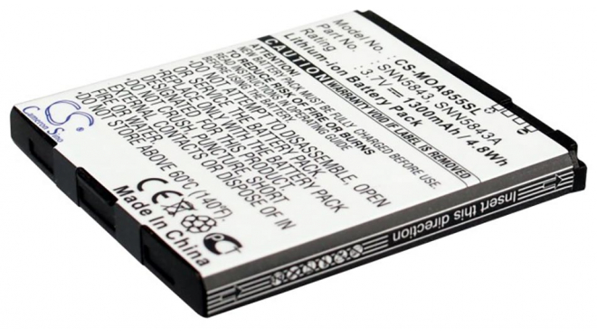 Аккумуляторная батарея SNN5843A для телефонов, смартфонов Sprint. Артикул iB-M1032.Емкость (mAh): 1300. Напряжение (V): 3,7