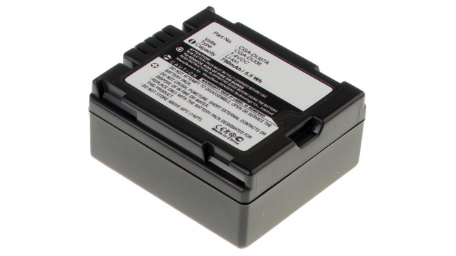 Аккумуляторные батареи для фотоаппаратов и видеокамер Panasonic PV-GS400Емкость (mAh): 750. Напряжение (V): 7,4