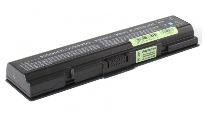 Аккумуляторная батарея для ноутбука Toshiba Satellite A215-S7437. Артикул 11-1455.Емкость (mAh): 4400. Напряжение (V): 10,8