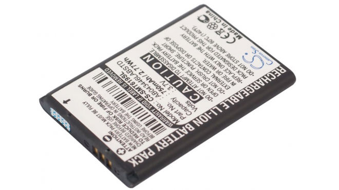 Аккумуляторная батарея для телефона, смартфона Samsung SGH-C140. Артикул iB-M2617.Емкость (mAh): 750. Напряжение (V): 3,7