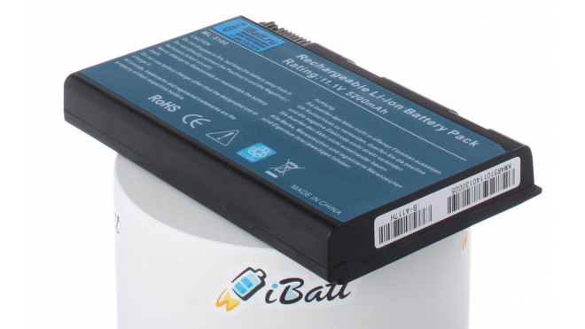 Аккумуляторная батарея для ноутбука Acer TravelMate 2490NWLMi. Артикул iB-A117H.Емкость (mAh): 5200. Напряжение (V): 14,8