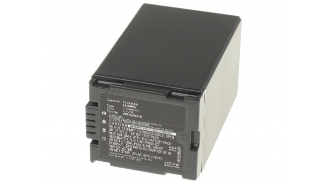 Аккумуляторные батареи для фотоаппаратов и видеокамер Panasonic VDR-D150EG-SЕмкость (mAh): 3100. Напряжение (V): 7,4
