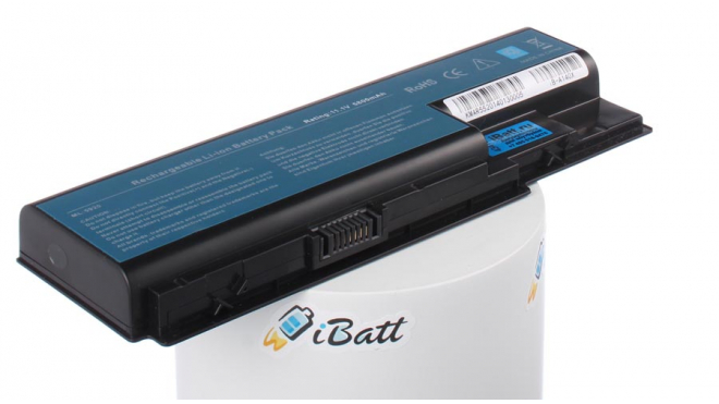 Аккумуляторная батарея для ноутбука Acer Extensa 7630Z. Артикул iB-A140X.Емкость (mAh): 6800. Напряжение (V): 11,1