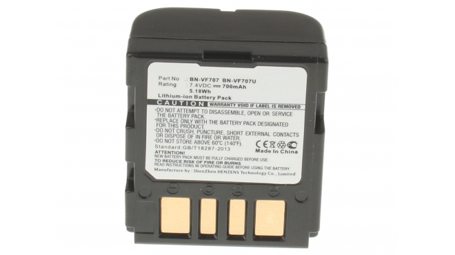 Аккумуляторные батареи для фотоаппаратов и видеокамер JVC GZ-MG57EKЕмкость (mAh): 700. Напряжение (V): 7,4
